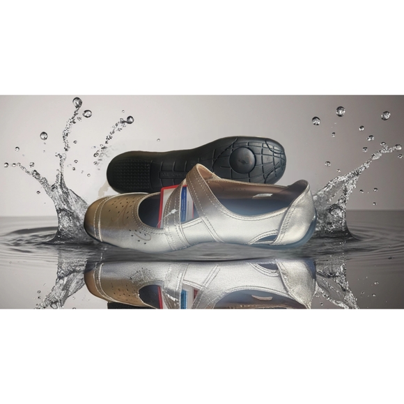 Ros Hommerson 62005 Chelsa Pewter Mary Jane Comfort Flats Size 10.5 Brand New - Picture 5 of 7